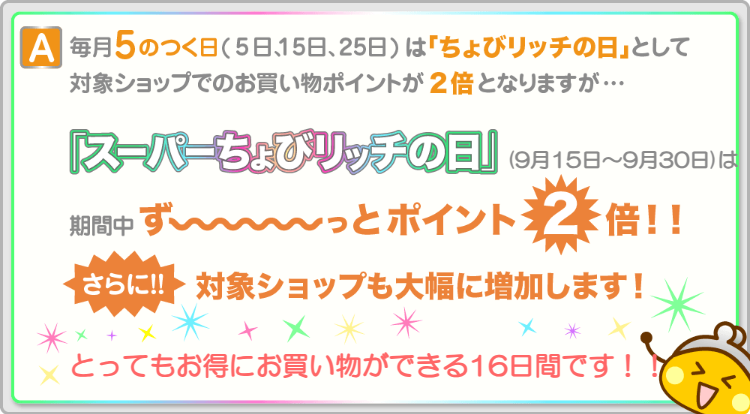 スーパーちょびリッチの日